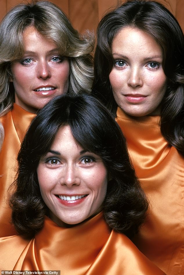 (from left) Farrah, Jaclyn and Kate appear on the show, which ran from 1976 to 1981 and followed the exploits of women who worked for a private detective agency.