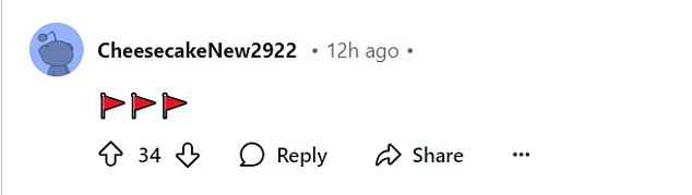 That fact was not lost on Reddit users who started a thread on Tuesday to respond to the post, which was shared just hours earlier