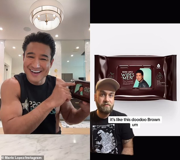 Mario even posted a sarcastic review of the wipes on TikTok on his own profile and seemed to find it amusing.