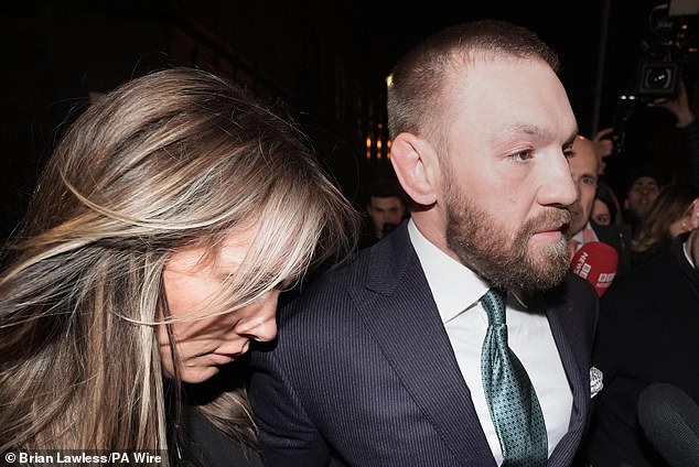 McGregor and his partner, Dee Devlin, outside the High Court in Dublin following Friday's verdict