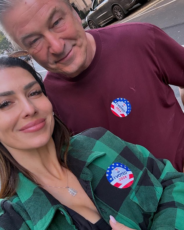 The Baldwins posted this image on Election Day this year