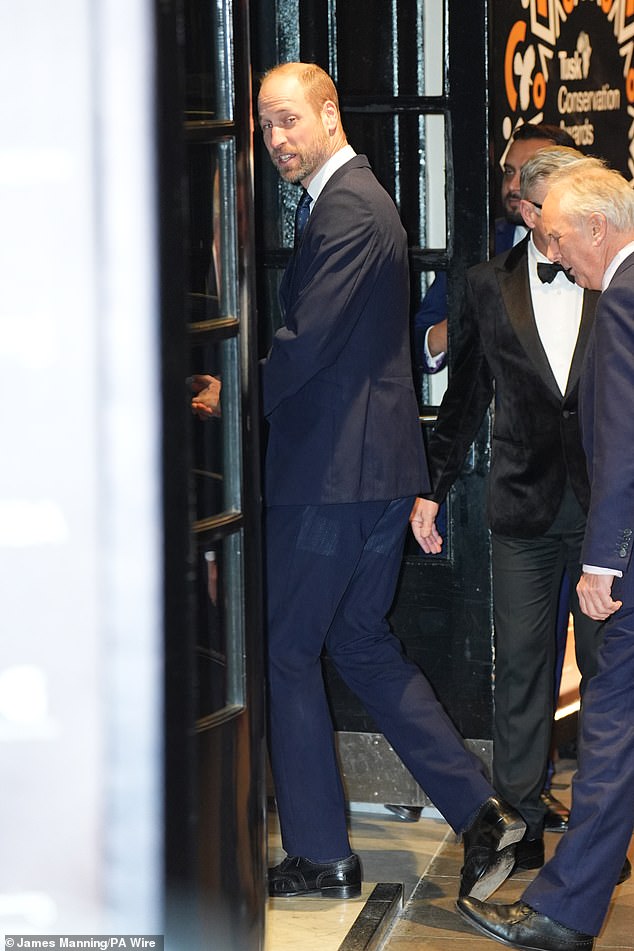 Prince William arrives at the Tusk Conservation Awards 2024 in London