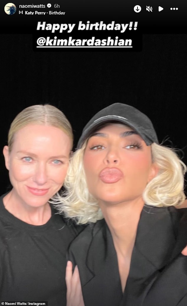 Naomi confirmed her off-screen friendship with Kim earlier this year when she shared a sweet birthday tribute for her co-star.