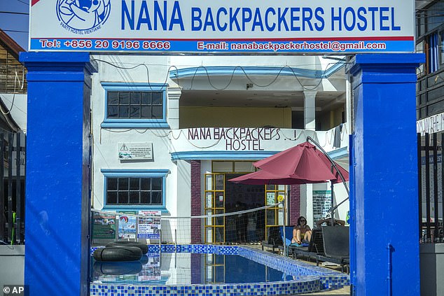 Early tests indicated there was allegedly methanol in the beer and spirits served at Nana Backpackers Hostel (pictured). Eight staff members have since been arrested.