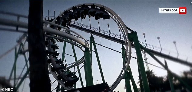 Pictured: A loop in the Desert Storm ride that Ricky would have had to endure had he not escaped before the drop