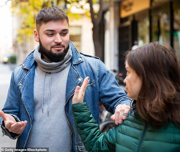 At first Nick seemed friendly and charming, but gradually his creepy side emerged with the other female parents (photo taken by models)