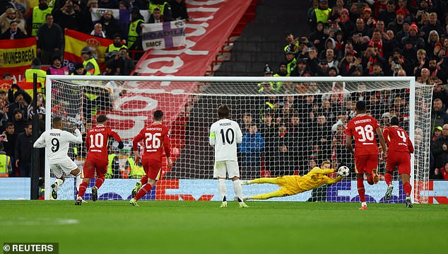 Mbappé saw a penalty saved when they trailed 1-0 and Real Madrid ultimately suffered a 2-0 defeat.