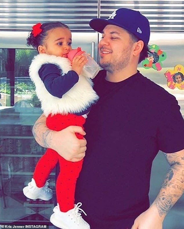 Dream is the daughter of Rob Kardashian (pictured) and Blac Chyna