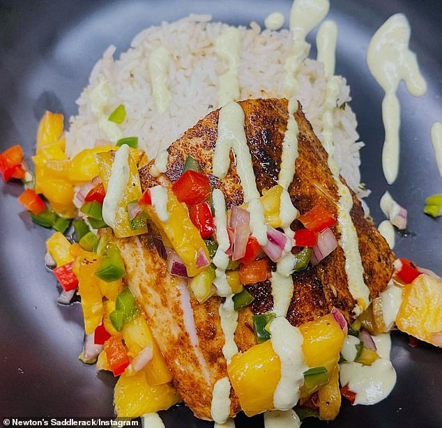 She had ordered the mahi-mahi from Newton's Saddlerack, which she had eaten earlier. Neither she nor the wait staff knew the recipe had been changed to include peanut sauce, her parents claimed