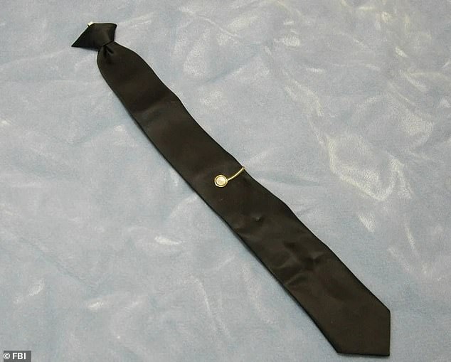 One of the only possible DNA pieces of evidence from the crime scene is a tie clip (pictured) left on the plane in 1971.