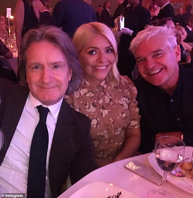 Martin is seen here with former This Morning hosts Holly and Phillip at the TV Choice Awards in September 2019.