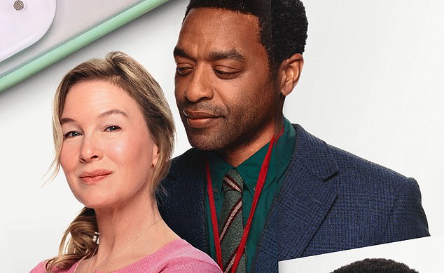 In another image, Bridget, played by Renee Zellweger, was all smiles as she approached physical education teacher Mr. Wallaker (Chiwetel Ejiofor).