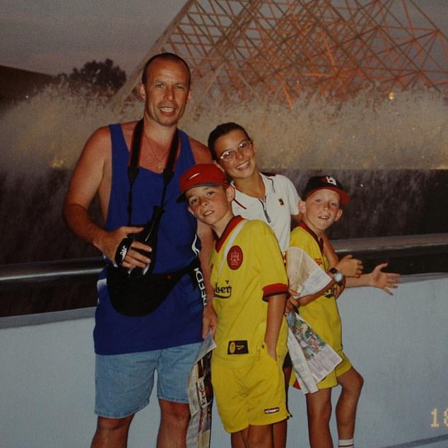 Coleen smiling on vacation as a child