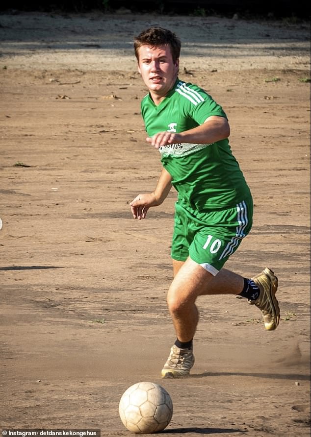 The prince shared photos of him enjoying a football match with locals in East Africa. Christian, heir to the Danish throne, said goodbye to his parents, Queen Mary and King Frederick, in September.