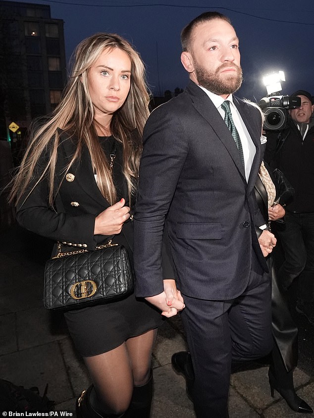 Dee Devlin was photographed arriving hand in hand with the mixed martial arts star to her civil court case. On Wednesday, she took to Instagram to post a lengthy rant in staunch defense of her fiancé.