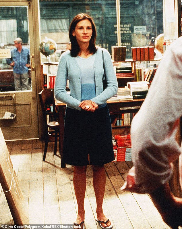 Julia Roberts revealed she even asked her driver to go back to her apartment and pick out an outfit from her own wardrobe to wear in the iconic 'I'm Just A Girl' scene (pictured).