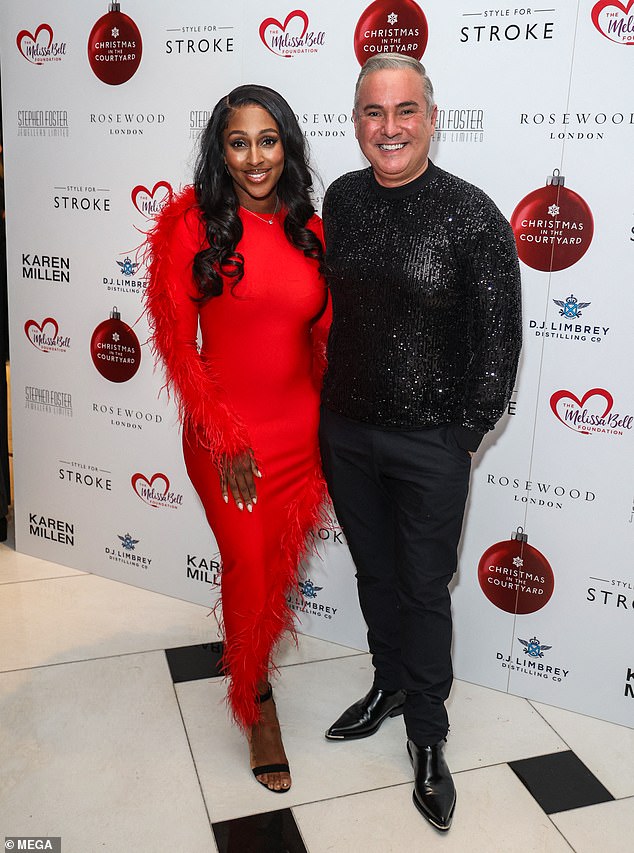 The event was raising money for The Melissa Bell Foundation and Style for Stroke, charities set up by Alexandra and Nick (pictured) in memory of their mothers who died after suffering a stroke.