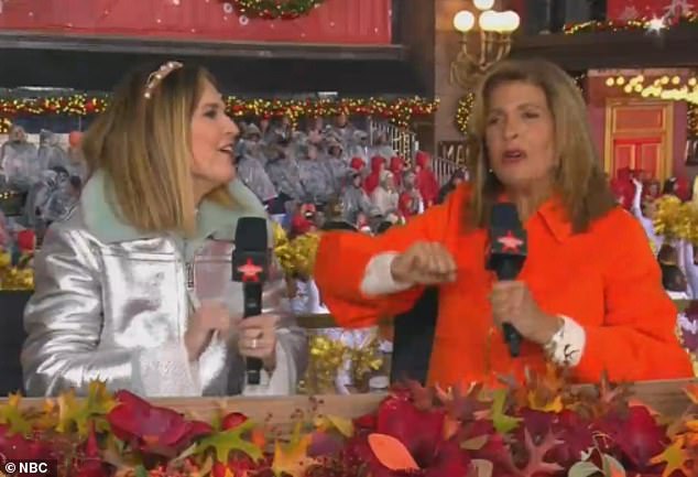 The anchor, 60, danced a little for her co-host while leading the network's coverage with Savannah Guthrie.