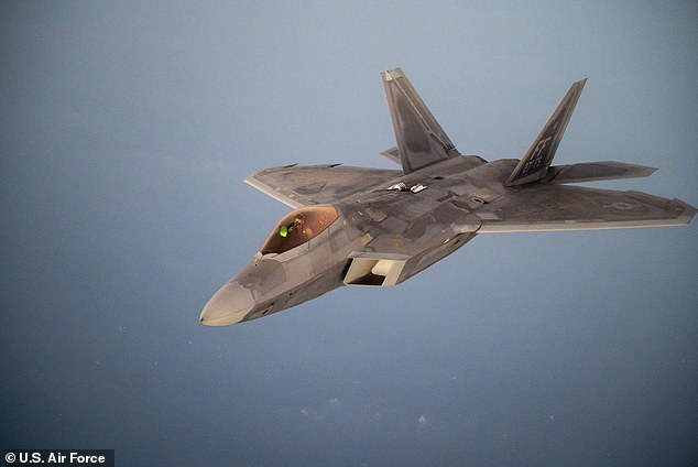 Bizarre, unidentified aircraft over Langley Air Force base – home to at least half the USAF fleet of stealth F-22 Raptor fighter jets (pictured) – led to two weeks of emergency meetings at the White House last year. This 17-day episode has put government officials on high alert about UFOs