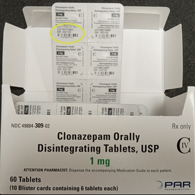 The above shows the packaging of the Clonazepam medications that were withdrawn from the market. They were branded Par Pharmaceuticals.