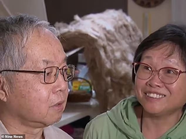 Residents Keli Ou (left) and May Sun (right) dodged death on Sunday after deciding to take a nap upstairs instead of having afternoon tea in their now-destroyed kitchen.