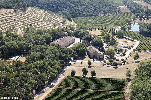 The legal standoff between Jolie and Pitt centers on the sale of their ownership stake in the winery and estate (pictured in 2012) in the Provence region of southern France in 2021.