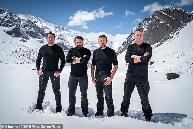 Ant Middleton (center left) talked about raising his son to be resilient and teaching him not to cry. He is well known for questioning SAS candidates Who Dares Wins on the Channel 4 show.