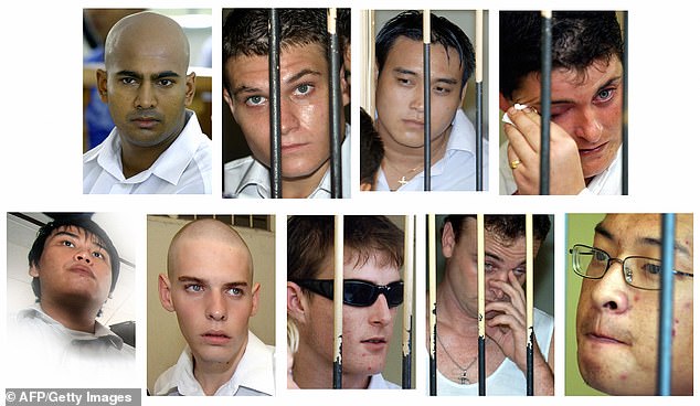 Pictured, top left to right: Myuran Sukumaran, Scott Rush, Tach Duc Thanh Nguyen, Renae Lawrence and bottom: Si Yi Chen, Matthew Norman, Michael Czugaj, Martin Stephen and Andrew Chan.