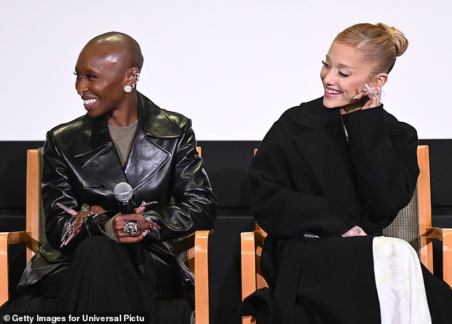 Over the past few months, Ariana, 31, has participated in a series of press events with her co-star Cynthia Erivo to promote their roles in the new film adaptation of the Broadway musical.