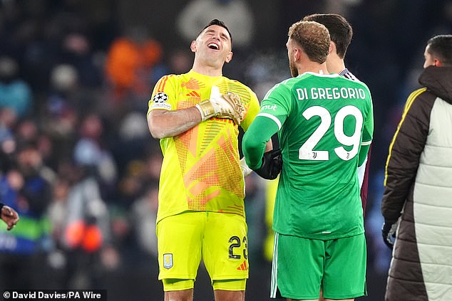 Emiliano Martínez appeared to mock his counterpart after the match ended in a 0-0 draw.