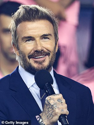 A well-groomed beard is part of David Beckham's signature look