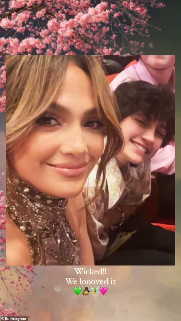 Meanwhile, his ex Jennifer Lopez brought her daughter, Emme Muñiz, to the premiere of Wicked in Los Angeles on Saturday.