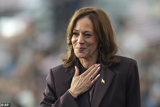 A devastated Kamala Harris told her dozens of tearful fans to keep fighting as she admitted election defeat to Donald Trump in Washington DC.