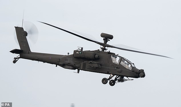 The total cost of the entire fleet of Apache helicopters, purchased in the United States, was $560 million (£412 million).