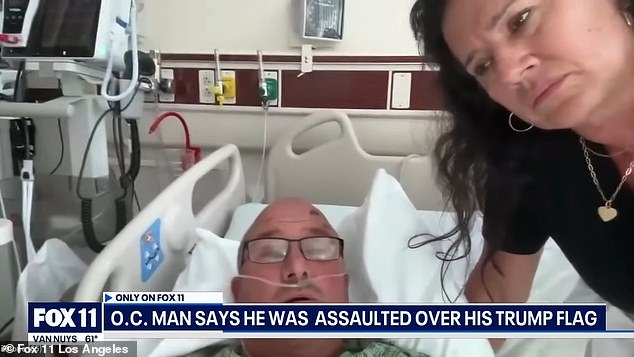 Muder and his wife told FOX 11 from the hospital that they don't understand why anyone would become politically violent.