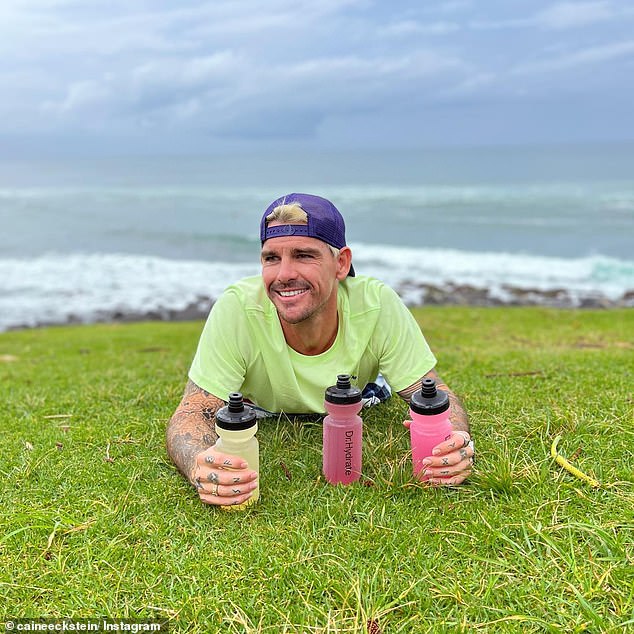 Eckstein was doing his first training session on Byron Bay's main beach when he saw the two backpackers in trouble in the waves.