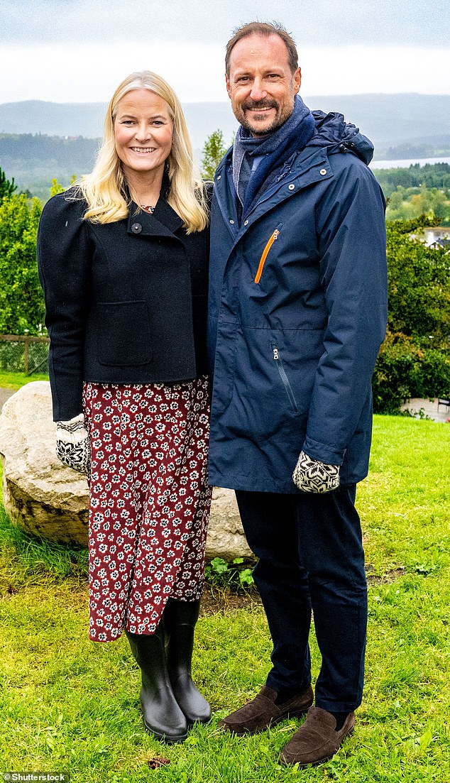 Crown Prince Haakon (pictured in September with Crown Princess Mette-Marit) said the family looks out for each other amid his stepson's legal battles.