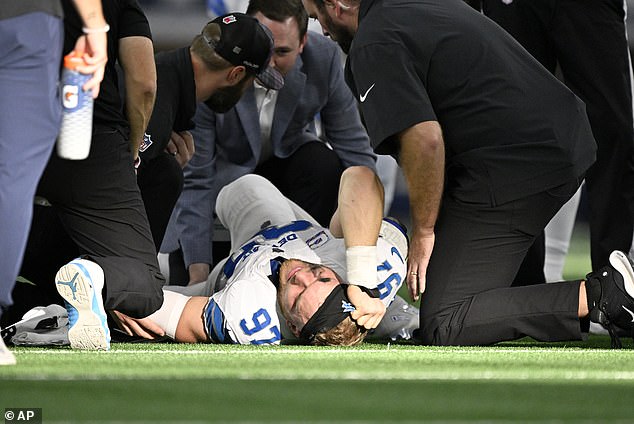 Detroit Lions defensive star Aidan Hutchinson suffered horrific leg fracture in Week 6