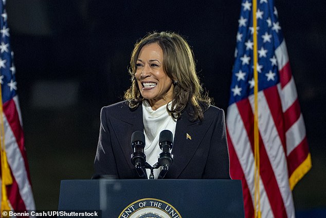 His comments came as Vice President Kamala Harris addressed 75,000 fans on the National Mall.