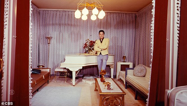 Elvis seen at home in photo shared by Riley on Oprah