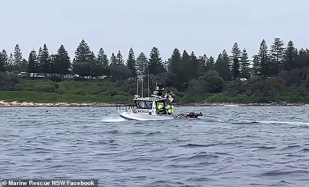 The extensive search and rescue operation (pictured) was suspended shortly after 4pm on Monday, but will resume at first light on Tuesday morning.