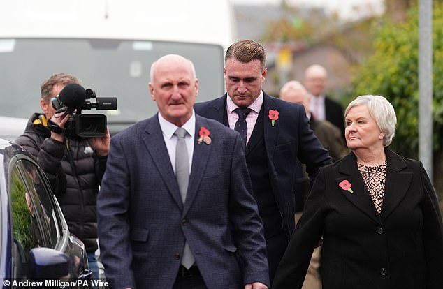 The father-of-four arrived at Selkirk Sheriff Court accompanied by his parents.