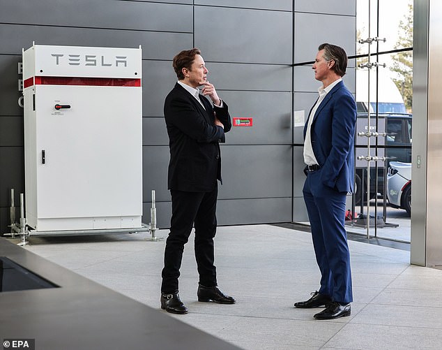 Musk, whose company is the only one that actually produces electric cars in the Golden State and has 55% of the EV market share in California, has rejected Newsom's proposal.