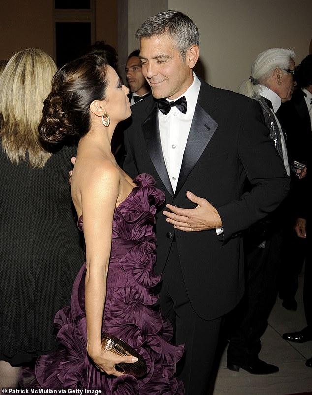 Clooney and Longoria have raised funds together and connected over their mutual involvement in political activism. Both endorsed Kamala Harris during the presidential election; seen in 2008