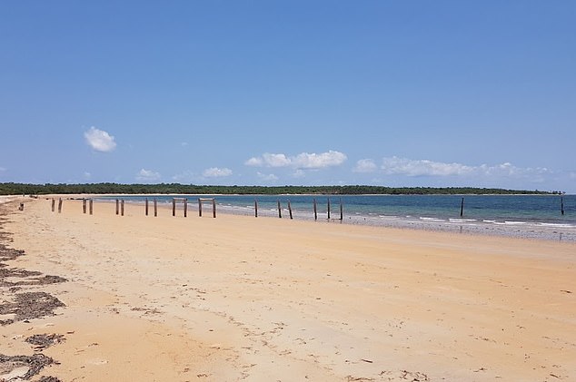 Rangers reported seeing several illegal boats on Croker Island that had appeared in the area (pictured Croker Island in the Top End region of the Northern Territory).