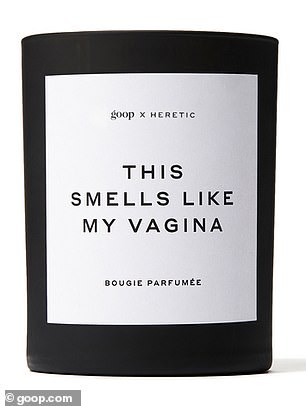 The actress included a candle called 'This Smells Like My Vagina' on her online Goop store.