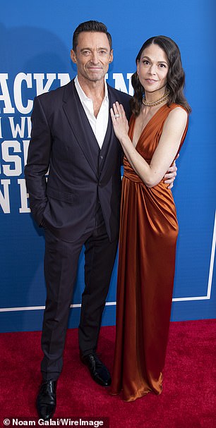 Hugh Jackman pictured with Sutton Foster in 2022