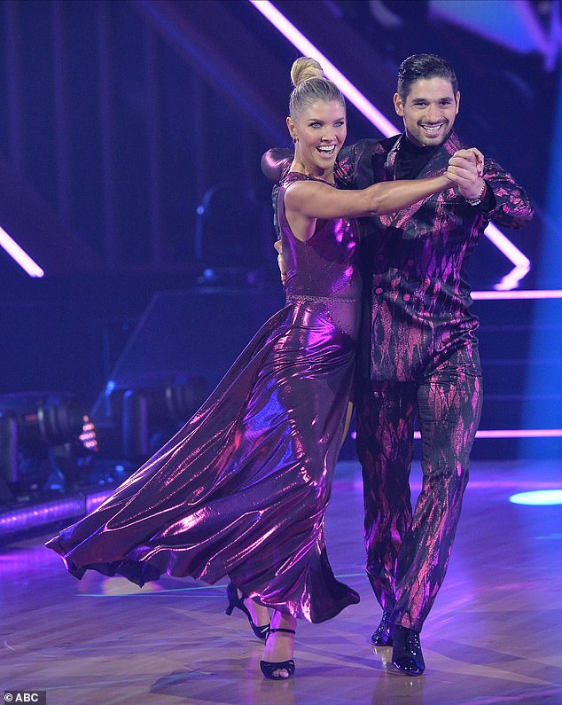 Amanda Kloots, 42, claimed that Bernsten, 30, was harsh with her during rehearsals when recounting her experience on the competition show; photographed in September 2021 on DWTS still