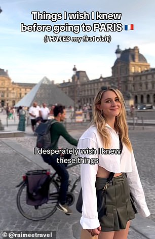 Raimee's video is titled 'Things I Wish I Knew Before Going to Paris (I Hated My First Visit)'