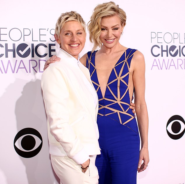 They joined several Hollywood stars who fled the United States after Donald Trump's election victory; Portia and Ellen seen in 2015